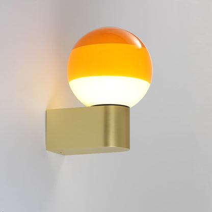 DIPPING LIGHT A1 - LED blown glass wall light with metal base