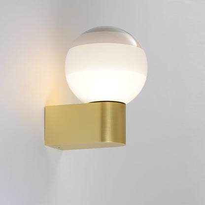 DIPPING LIGHT A1 - LED blown glass wall light with metal base