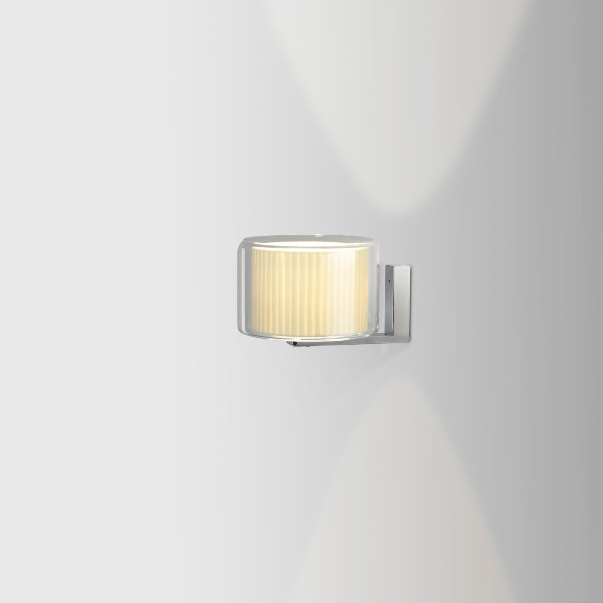 MERCER A - LED blown glass and fabric wall lamp (Request Info).