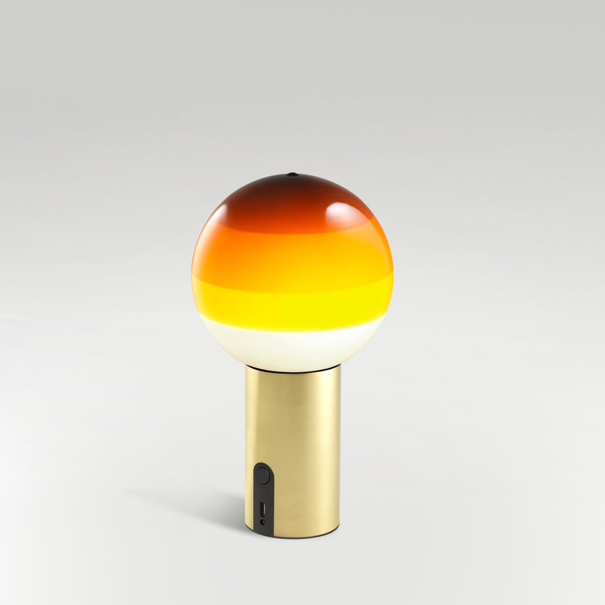 Dipping Light Portable - LED cordless blown glass table lamp