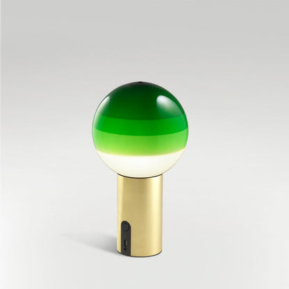Dipping Light Portable - LED cordless blown glass table lamp