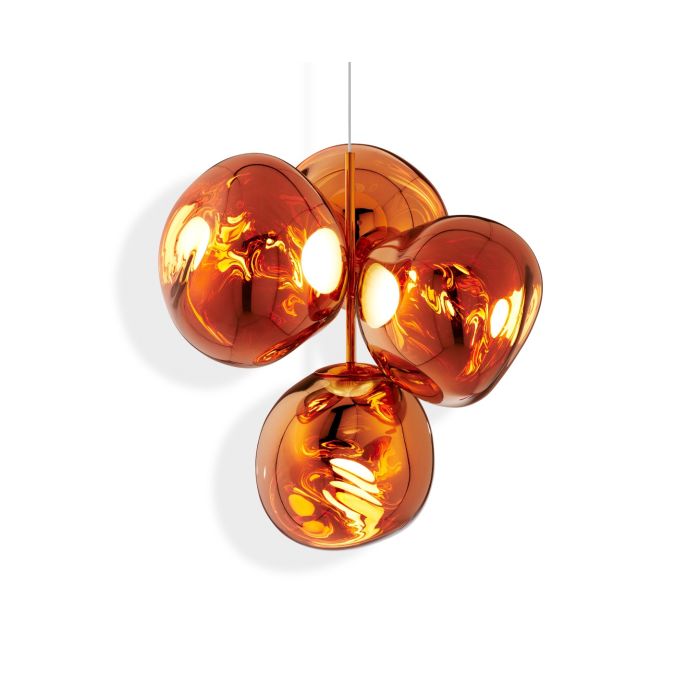 MELT SMALL - LED polycarbonate chandelier.