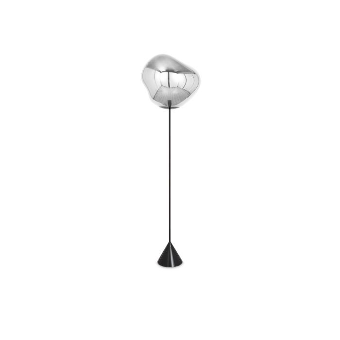 MELT CONE SLIM - Metal and polycarbonate LED floor lamp.