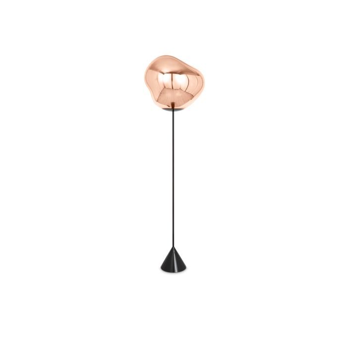 MELT CONE SLIM - Metal and polycarbonate LED floor lamp.