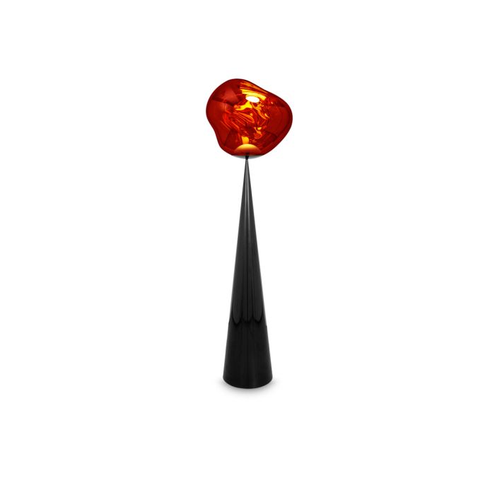 MELT CONE FAT - Melta and polycarbonate LED floor lamp.