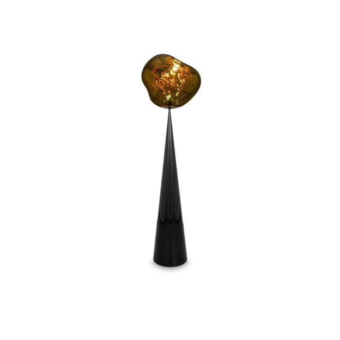 MELT CONE FAT - Melta and polycarbonate LED floor lamp.
