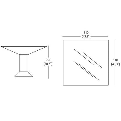 Mettsass - Steel Table