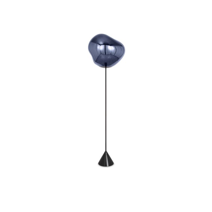 MELT CONE SLIM - Metal and polycarbonate LED floor lamp.