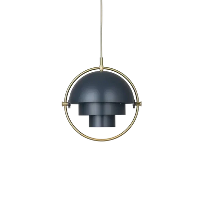 Multi-Lite Pendant Lamp by Gubi #Small/Midnight Blue/Brass