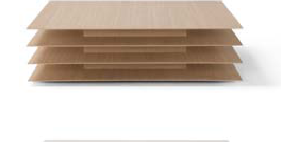MILLEFOGLIE AM041 - Solid wood and MDF coffee table (Frassino sbiancato)