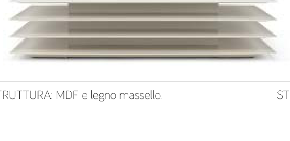 MILLEFOGLIE AM041 - Solid wood and MDF coffee table (Noce canaletto)