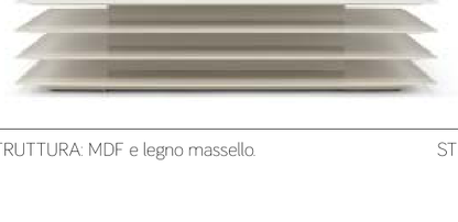 MILLEFOGLIE AM041 - Solid wood and MDF coffee table (Noce canaletto)