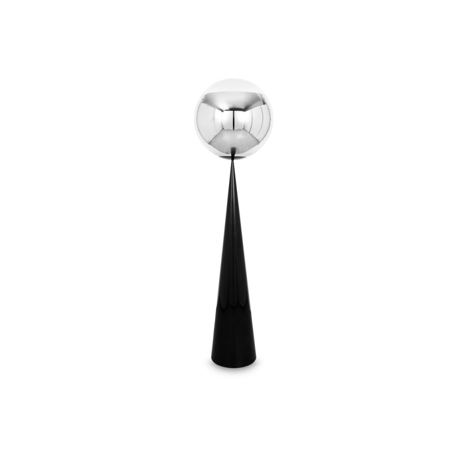 MIRROR BALL FAT - Metal and polycarbonate LED floor lamp.