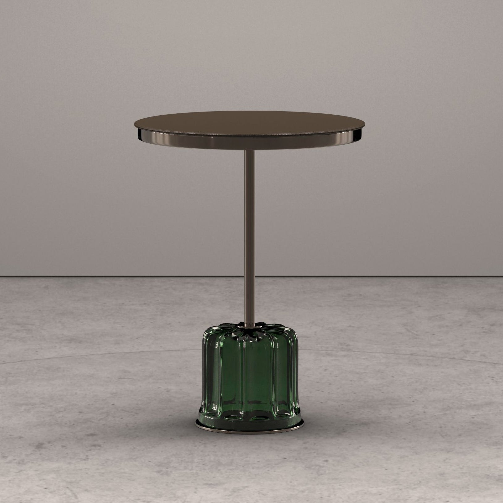 ACACIA - Round Murano glass coffee table for living room.