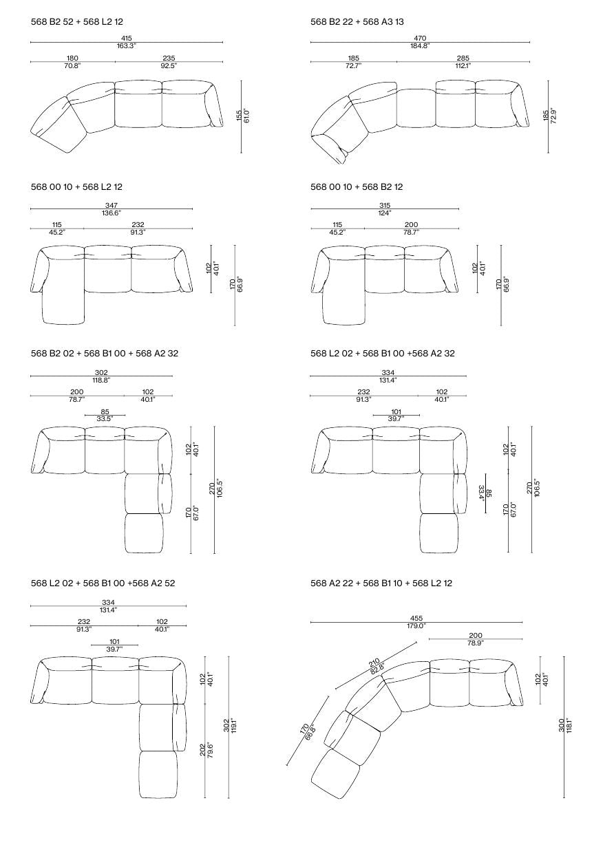 Moncloud Fabric Sofa.