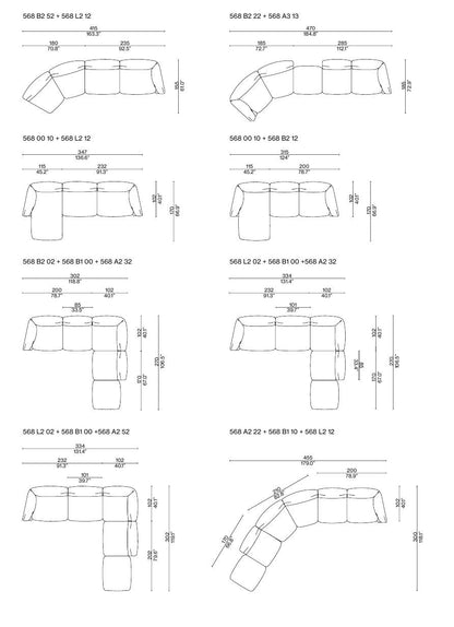 Moncloud Fabric Sofa.