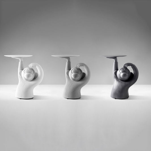 Round Concrete Side Table Monkey by Bd Barcelona Design