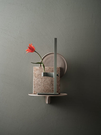 Museum shelf, beige