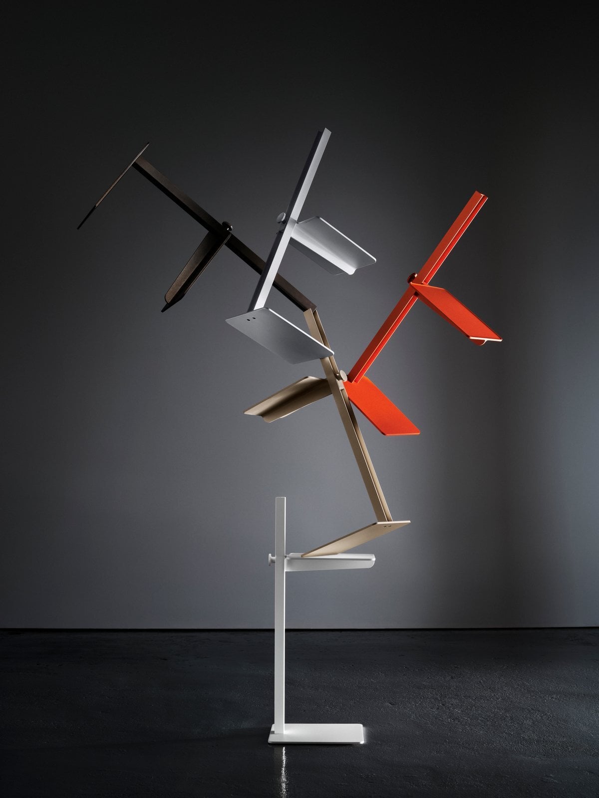 Museum side table, white