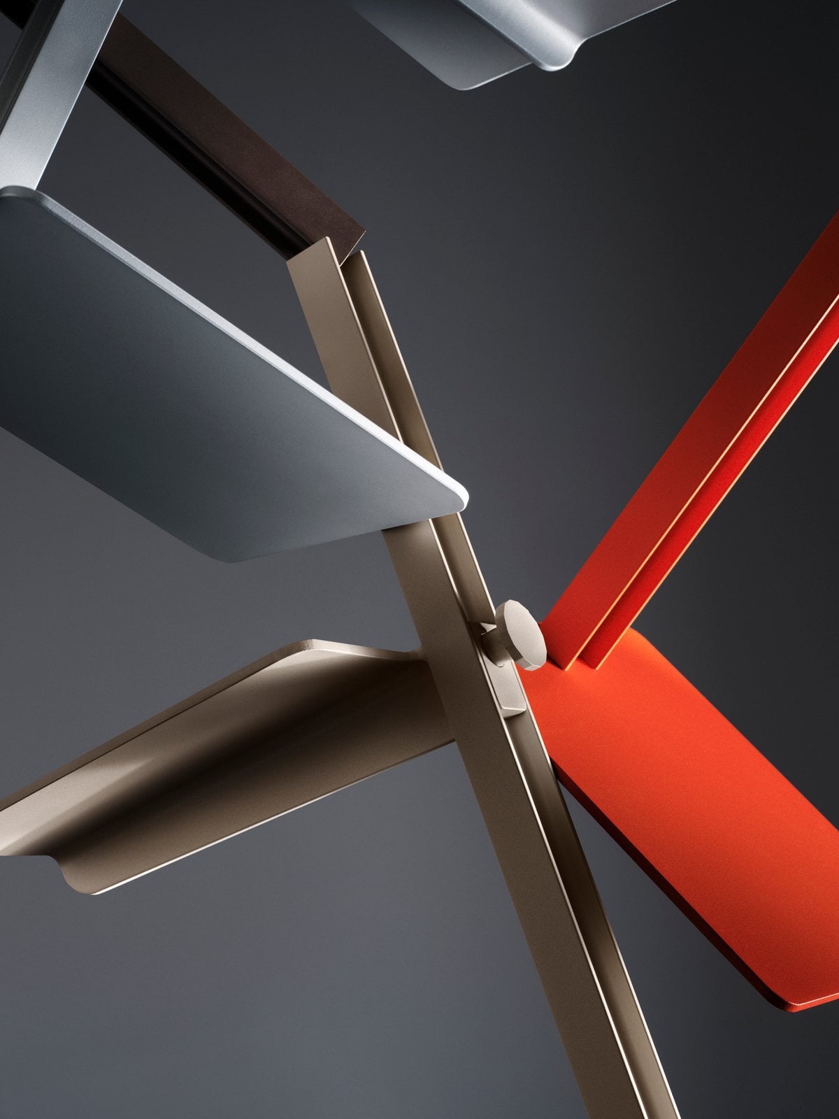 Museum side table, beige