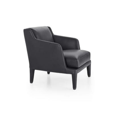 NIDUS - Leather armchair with armrests