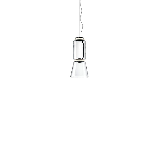 Noctambule Suspension 1 Low Cylinder Cone Lamp.