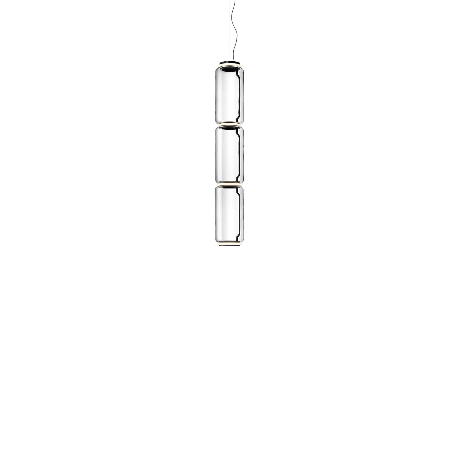 Noctambule Suspension 3 Low Cylinder Lamp.