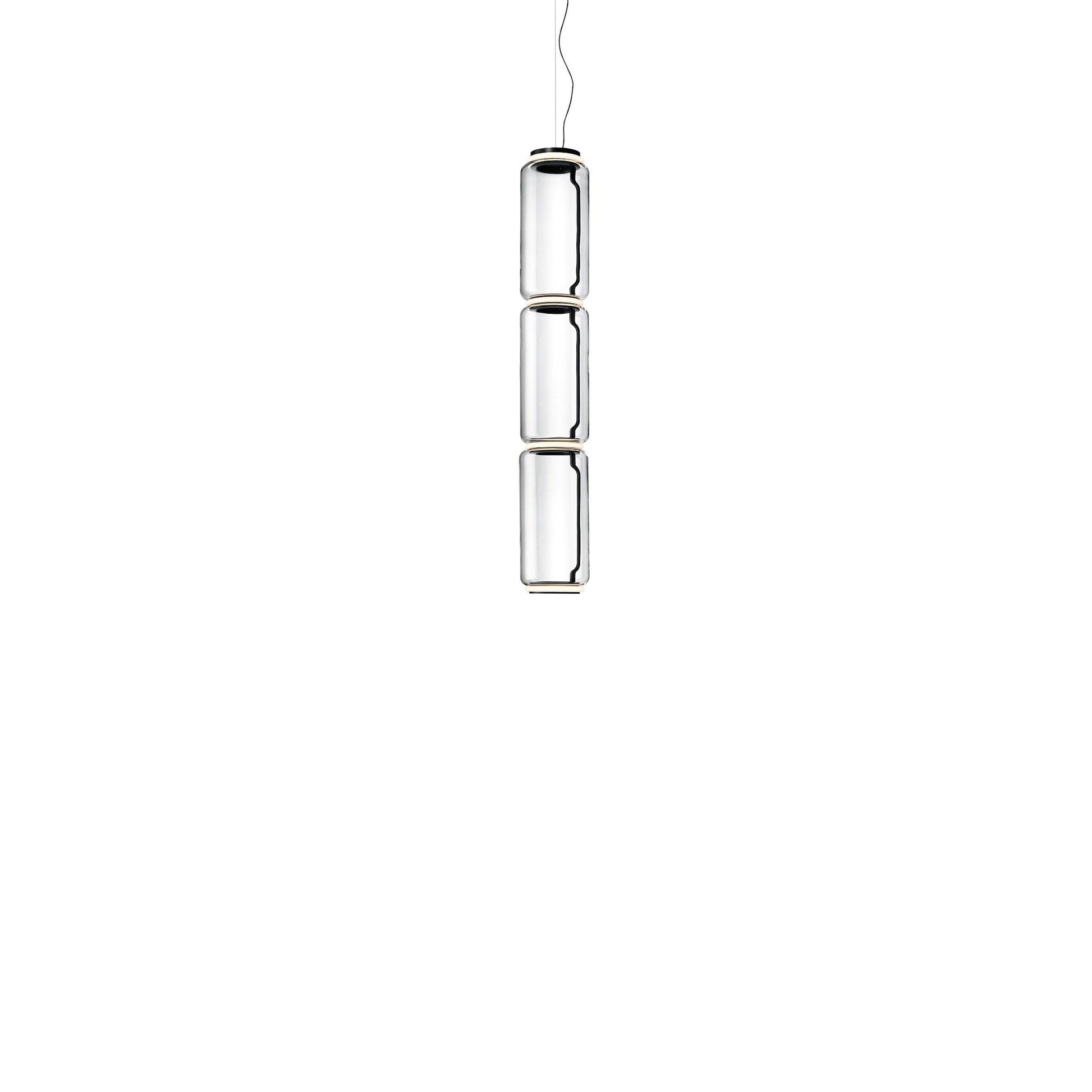 Noctambule Suspension 3 Low Cylinder Lamp.