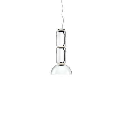 Noctambule Suspension 2 Low Cylinder Bowl Lamp.