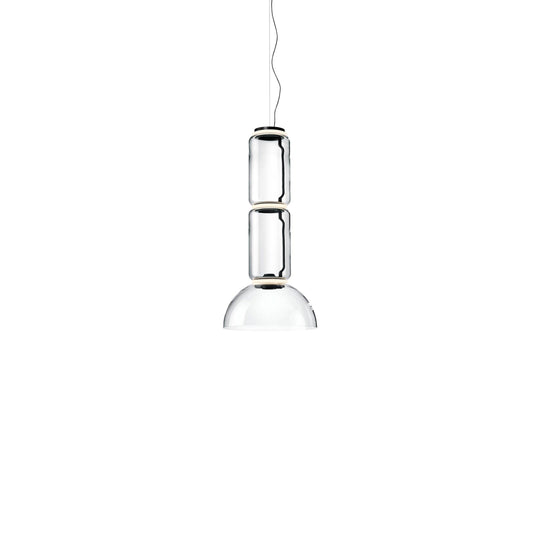 Noctambule Suspension 2 Low Cylinder Bowl Lamp.