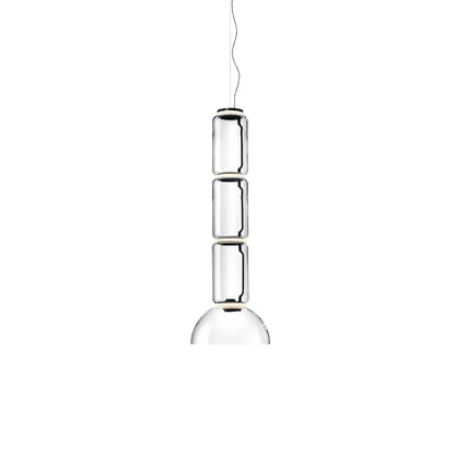 Noctambule Suspension 3 Low Cylinder Bowl Lamp.