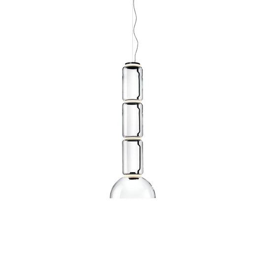 Noctambule Suspension 3 Low Cylinder Bowl Lamp.