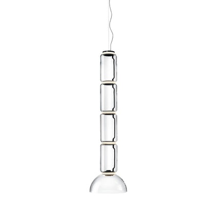 Noctambule Suspension 4 Low Cylinder Bowl Lamp.