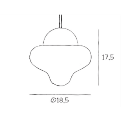 Design By Us Nutty Pendant Clear/Gold