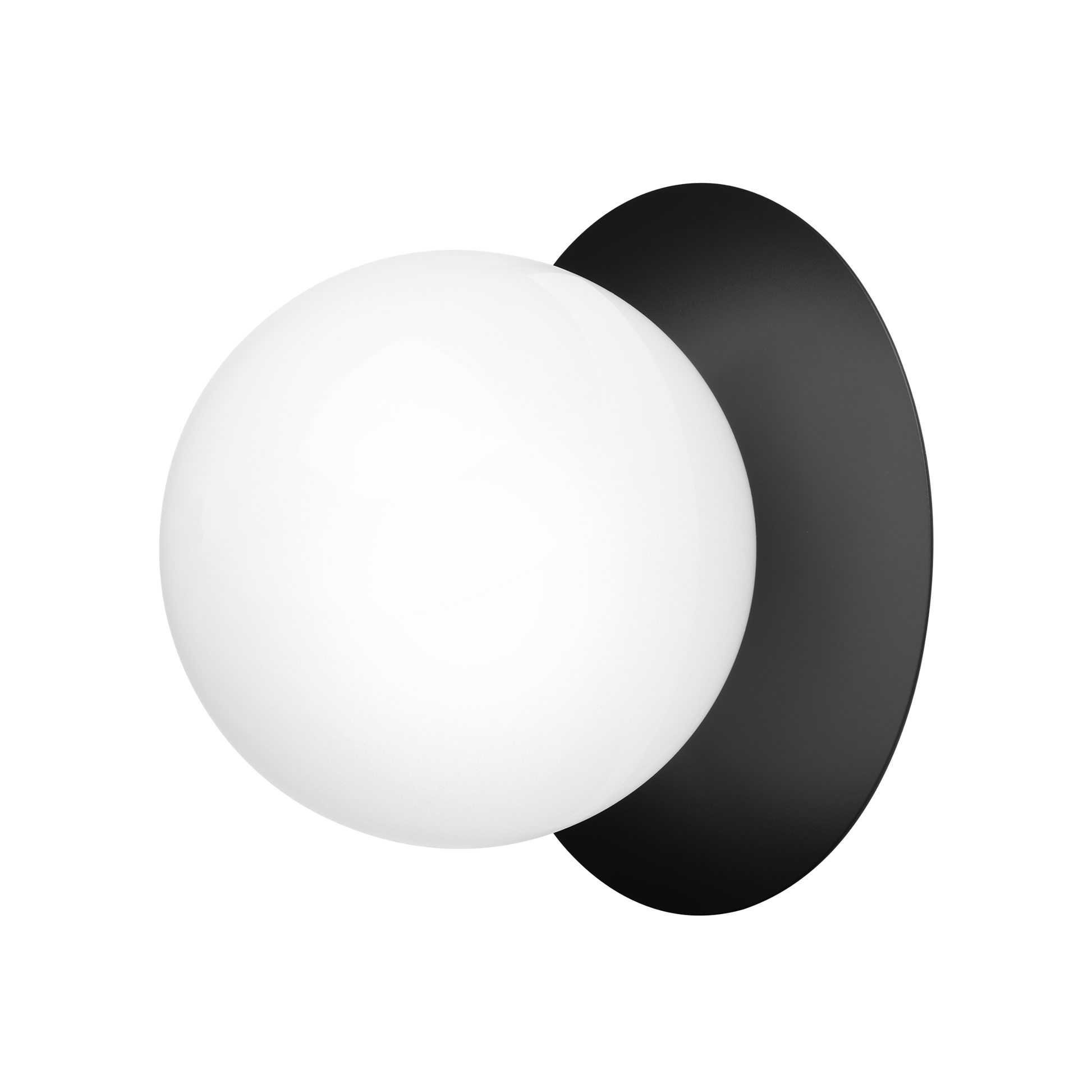 Liila 1 Wall/Ceiling Lamp Large by Nuura #Black / Opal