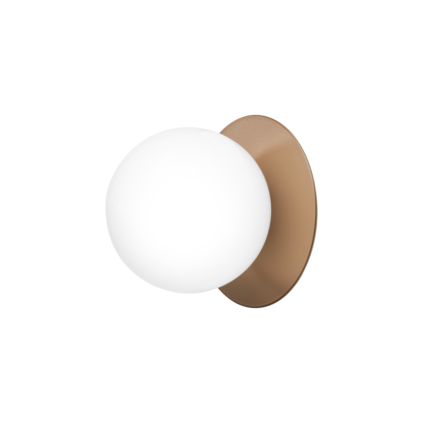 Liila 1 Wall/ Ceiling Light Medium by Nuura #Dark bronze / Opal