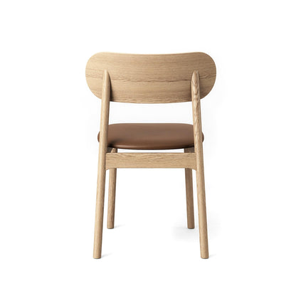 Decotique Elephant Dining Chair Natural Oak/Brown Leather