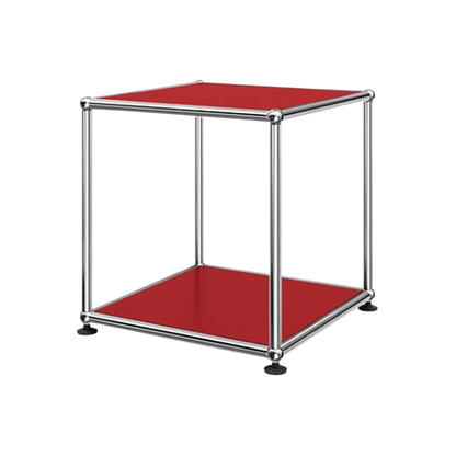 1x1 Metal Side Table [W350XD350XH350] by Usm #USM Ruby Red
