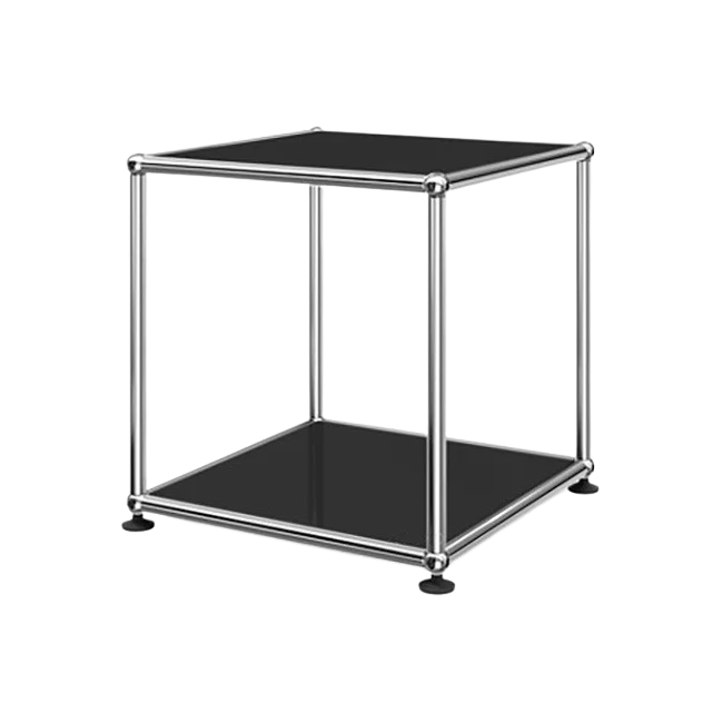 1x1 Metal Side Table [W350XD350XH350] by Usm #Graphite Black [RAL 9011]
