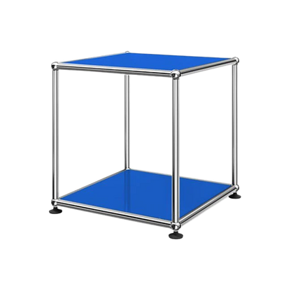 1x1 Metal Side Table [W350XD350XH350] by Usm #Gentian Blue [RAL 5010]