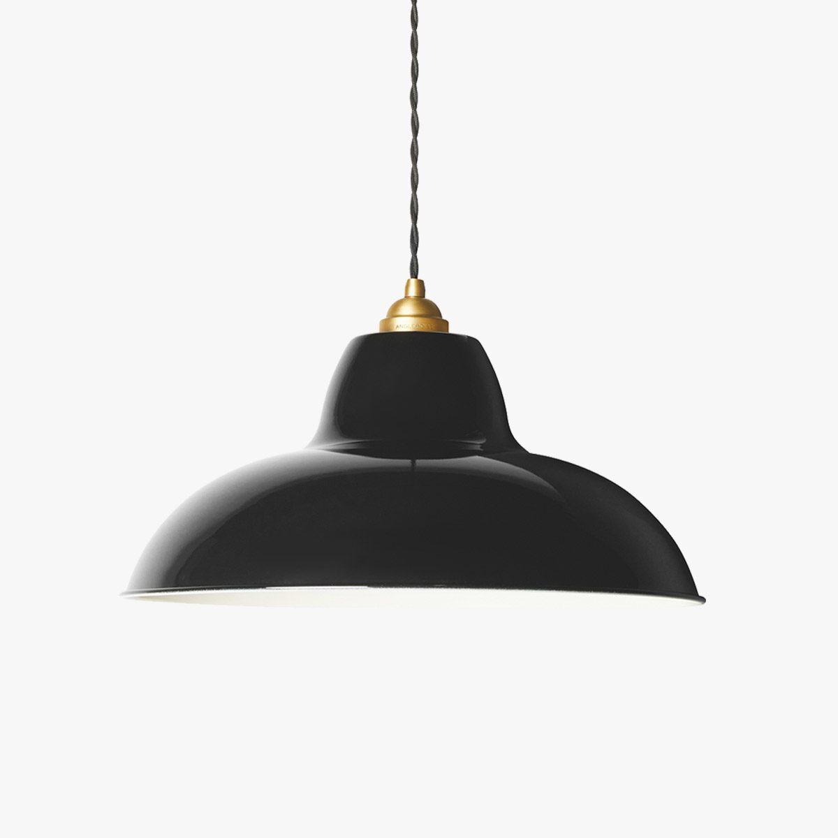 Original 1227 Midi Wide Brass Pendant.