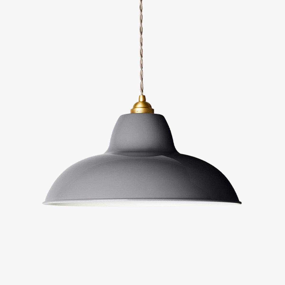 Original 1227 Midi Wide Brass Pendant.