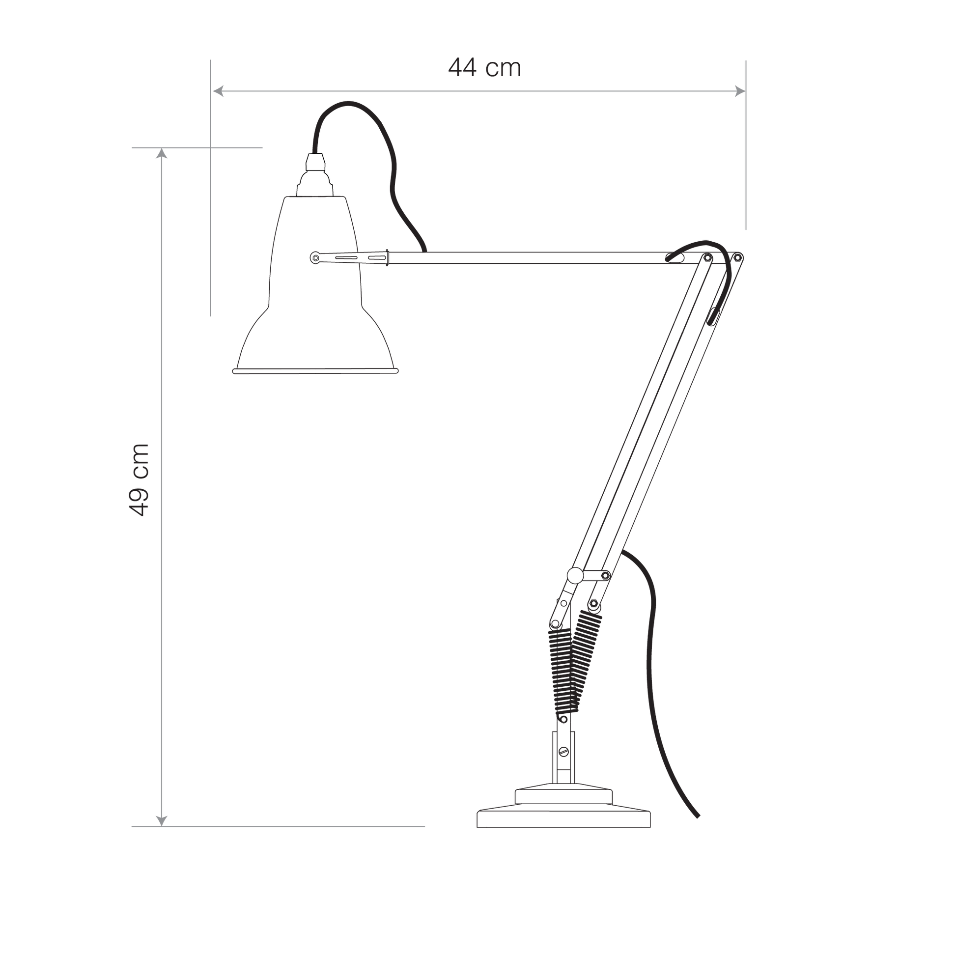 Original 1227 Brass Desk Lamp.