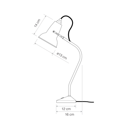 Original 1227 Mini Ceramic Table Lamp (Request Info).