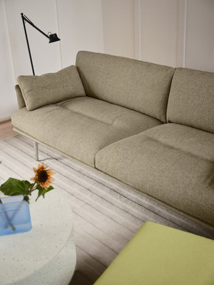 Halves coffee table, off-white terrazzo