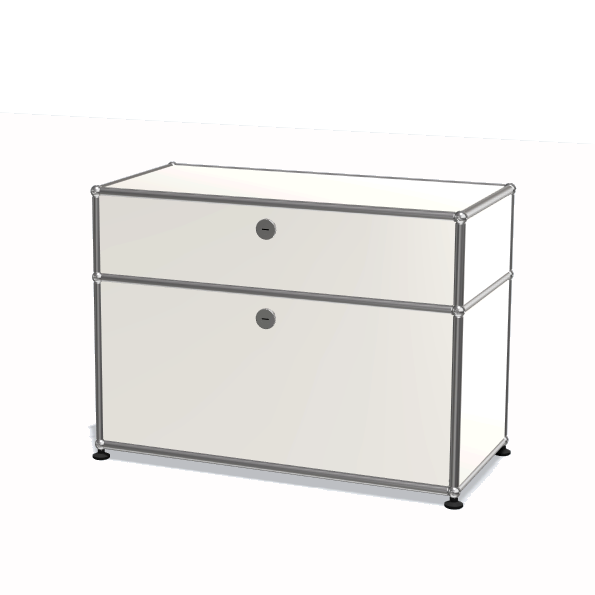 1x2 Module Sideboard (Lower 1 Dropdown Door & Upper 1 Door with Box) [W750XD350XH(350+175)]