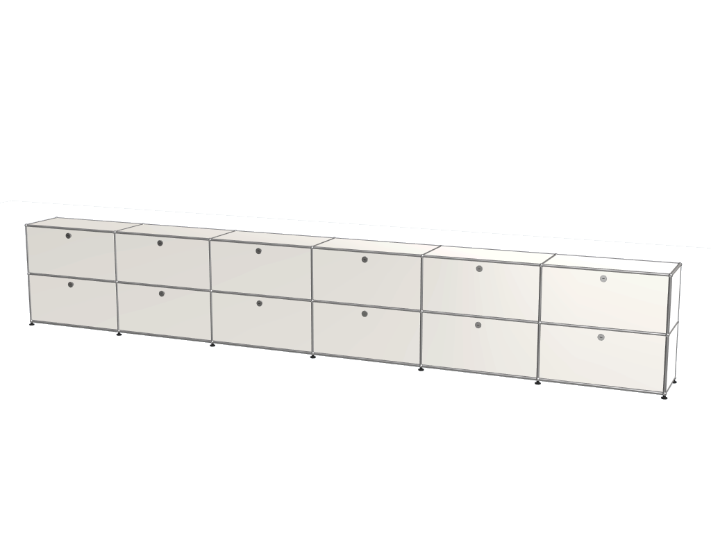 6x2 Module High Board (12 Doors) [W(750+750+750+750+750+750)XD350XH(350+350)]