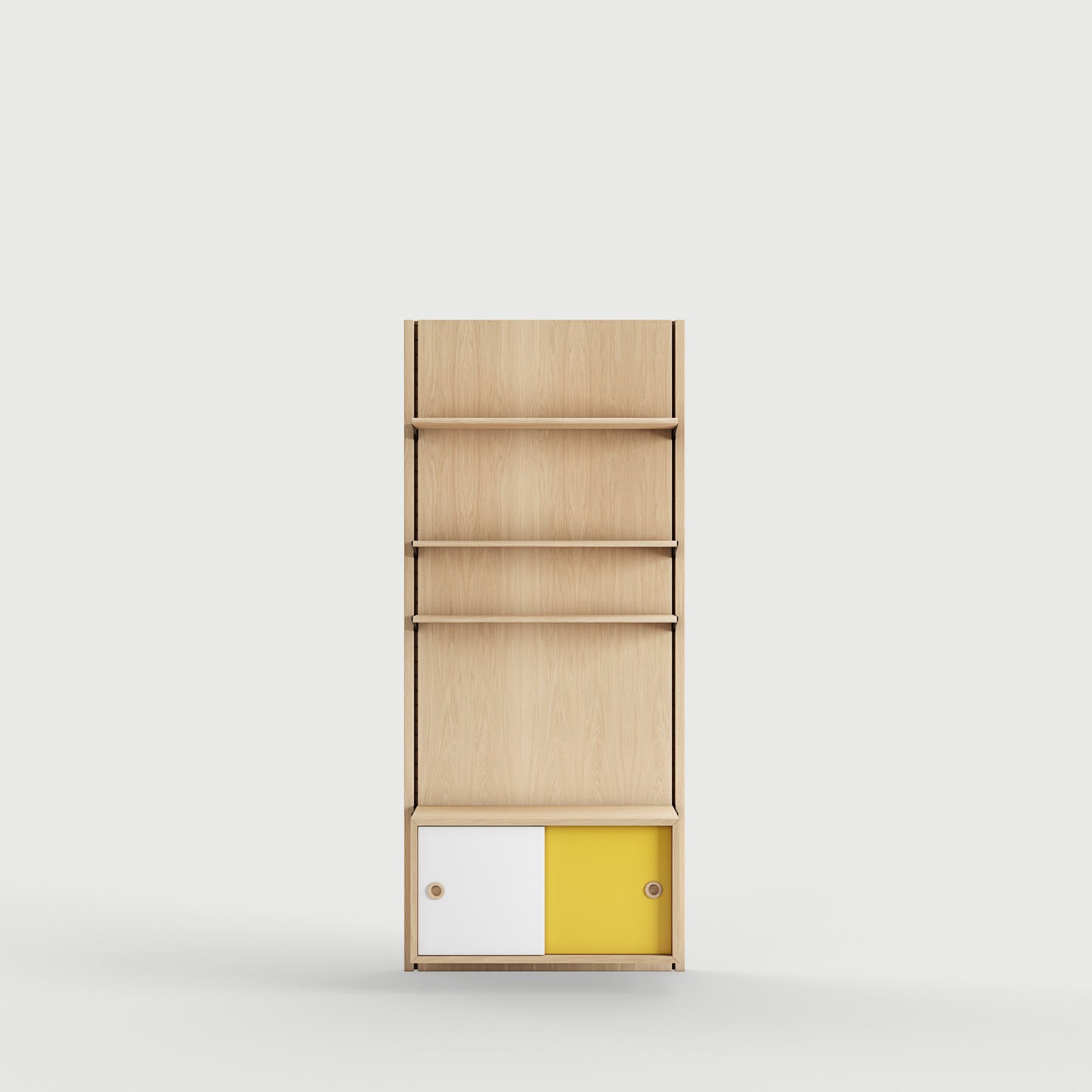 Panel System 1A - Oak Clear Oil / White / Yellow
