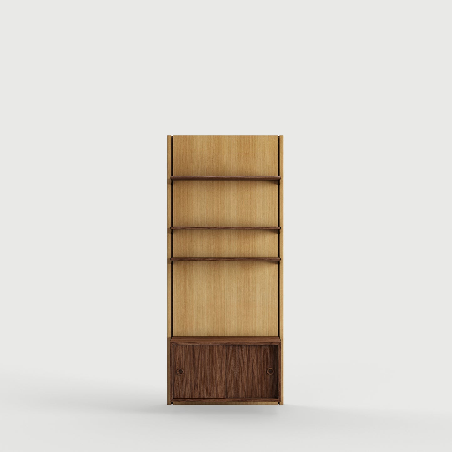 Panel System 1A - Oak Dark Oil / Walnut