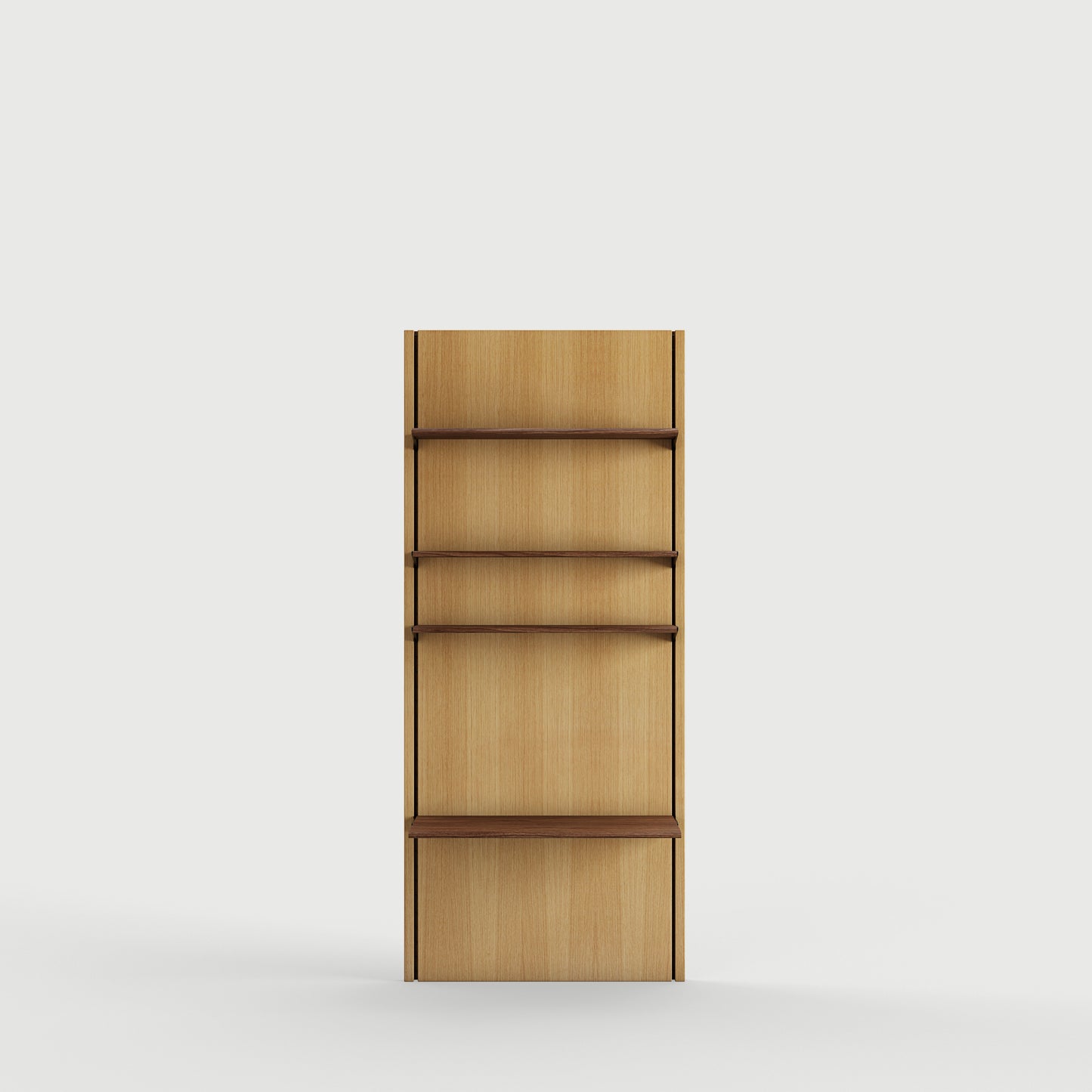 Panel System 1B - Oak Dark Oil / Walnut